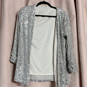 CABLE & GAUGE sequin cardigan